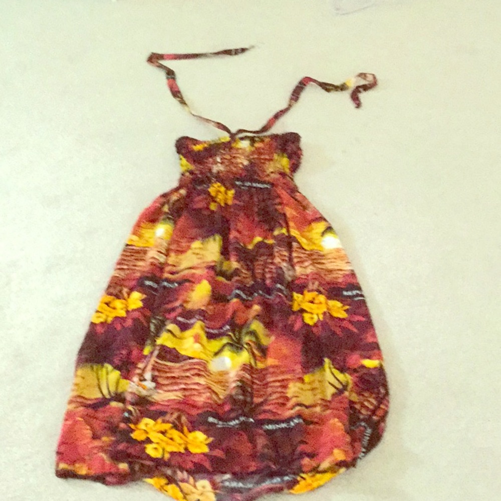 Noodle strap sun dress